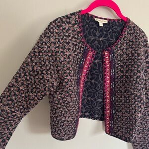 Monsoon Women's Boho lightweight tribal motif Jacket funky jacket blazer
